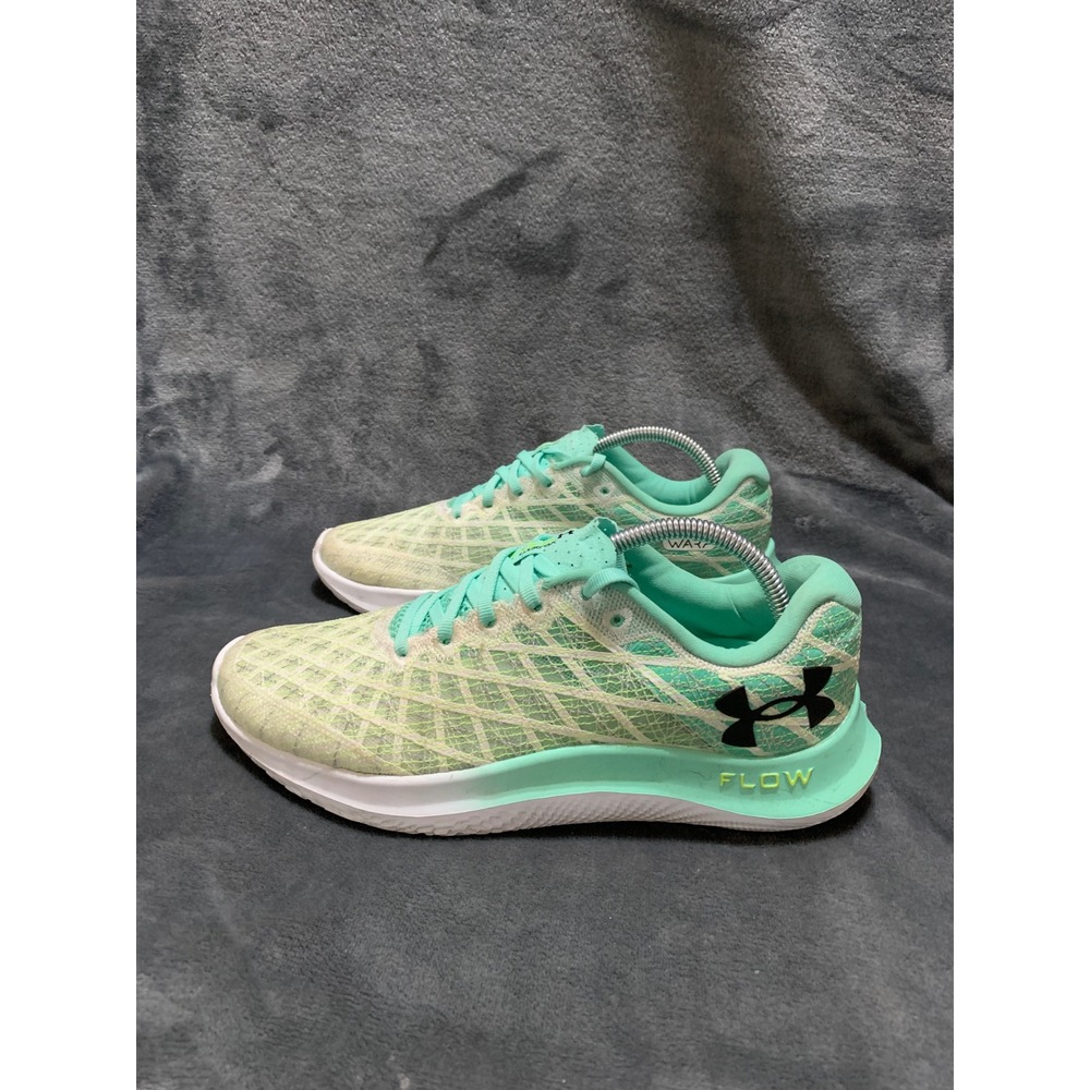 Under Armour Running Shoes Women 9 Flow Velociti Wind 2 Mint Green 3025652-104